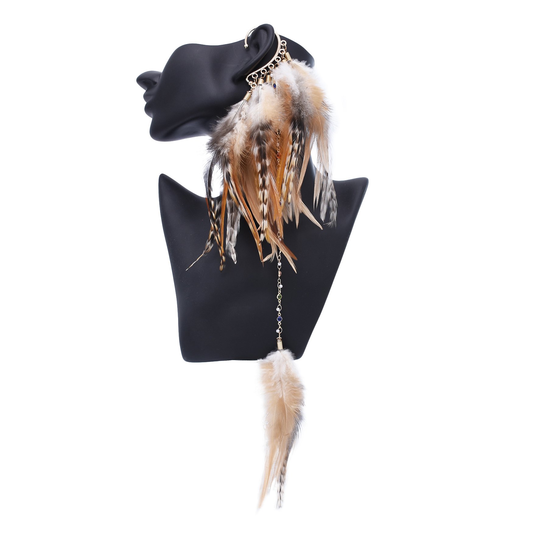 Ethnic Fashion India - Bohemian Ethnic Style Feather Drop Earrings