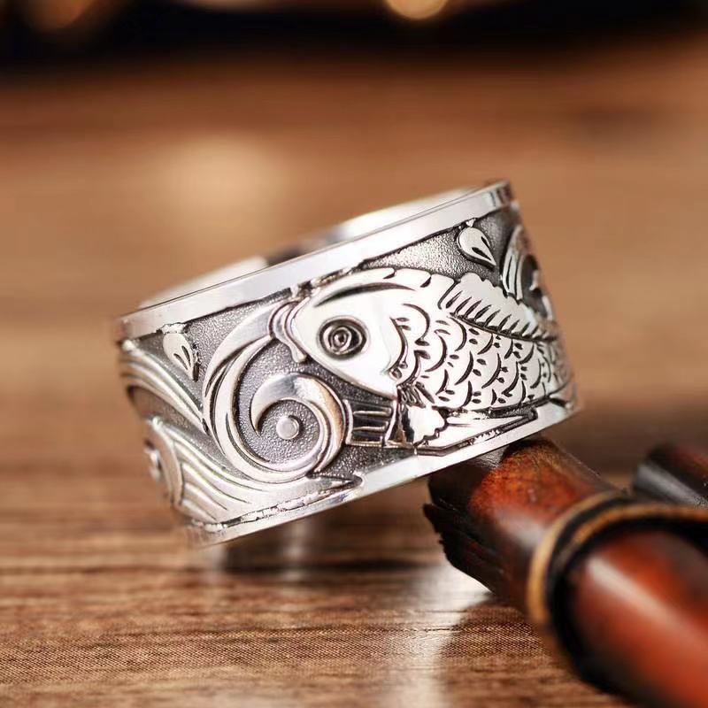 Ethnic Wear Men'S Fashion - 2021 New Original Design Koi Fish