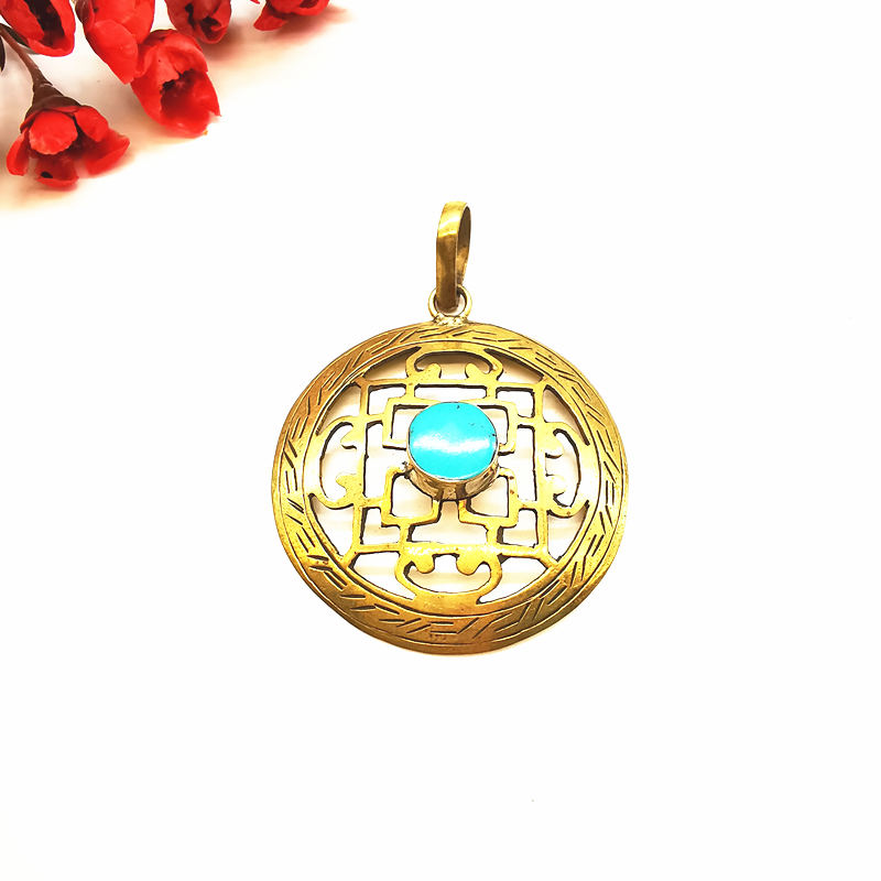 Ethnic Fashion Com - Tibetan Jewelry Mandala Holly City Amulet