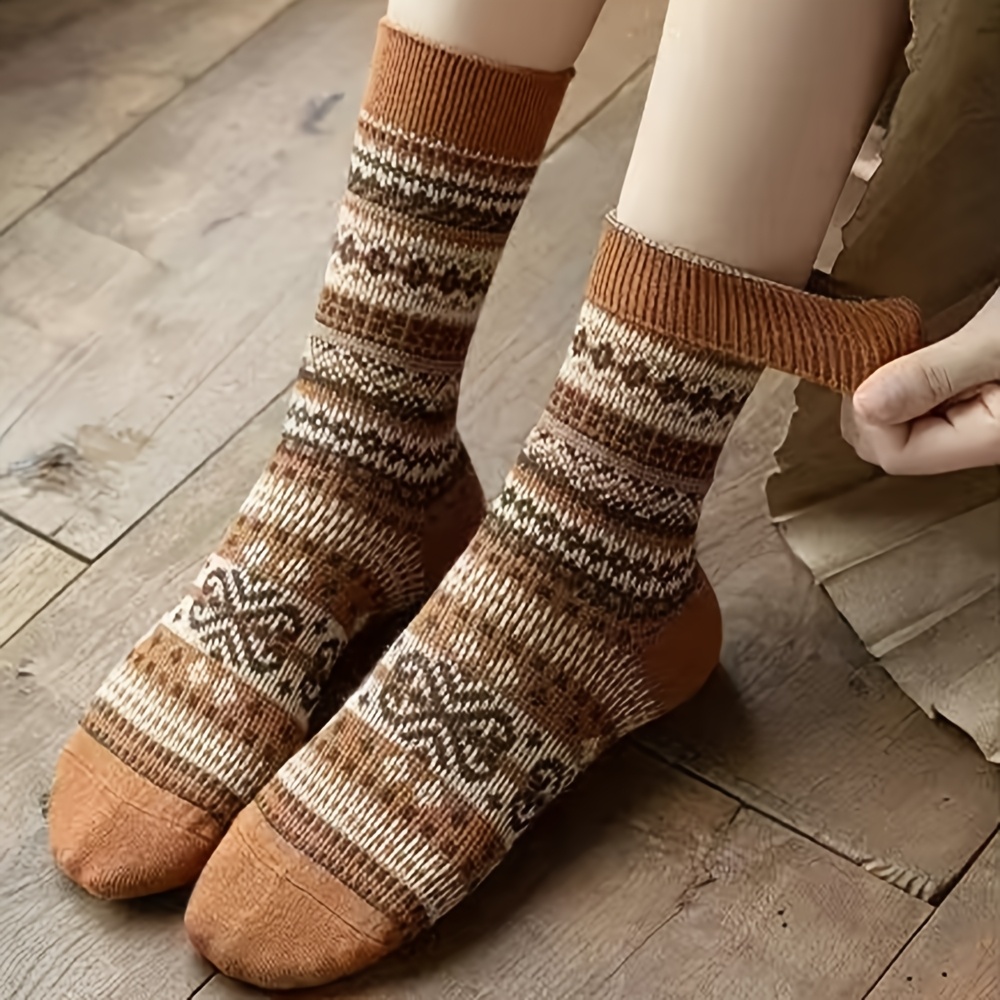 Retro 7-Color Mid-Calf Socks f - Ethnic Fashion Designer review and price