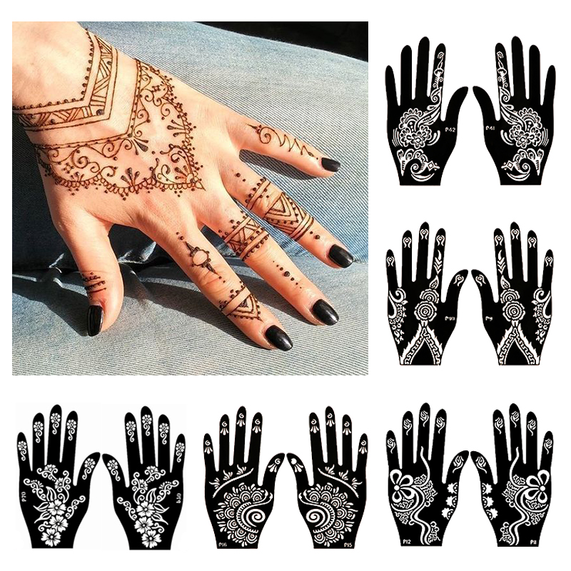 2pcs Henna Tattoo Stencils Tem - Ethnic Fashion India review and price