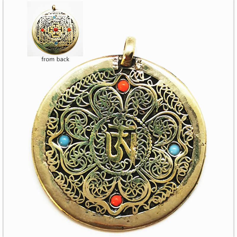 Tibetan OM Mantras Amulet Copp - Ethnic Fashion Com review and price