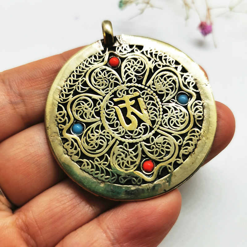 Tibetan OM Mantras Amulet Copp - Ethnic Fashion Com review and price