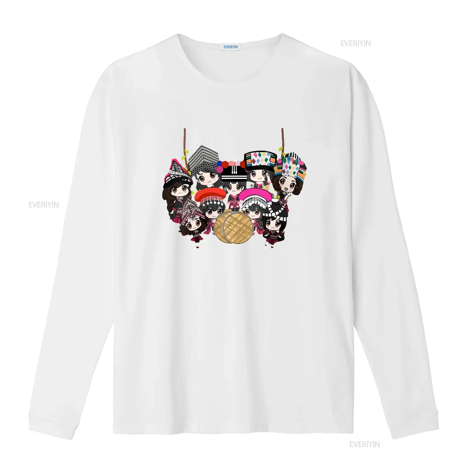 9 Hmong Girls Cartoon Print T  - Ethnic Wear Men'S Fashion review and price