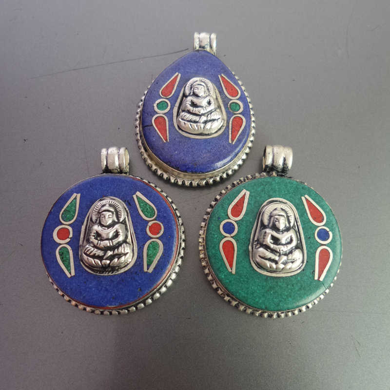 Tibetan Buddha Amulet Pendants - Ethnic Fashion Com review and price