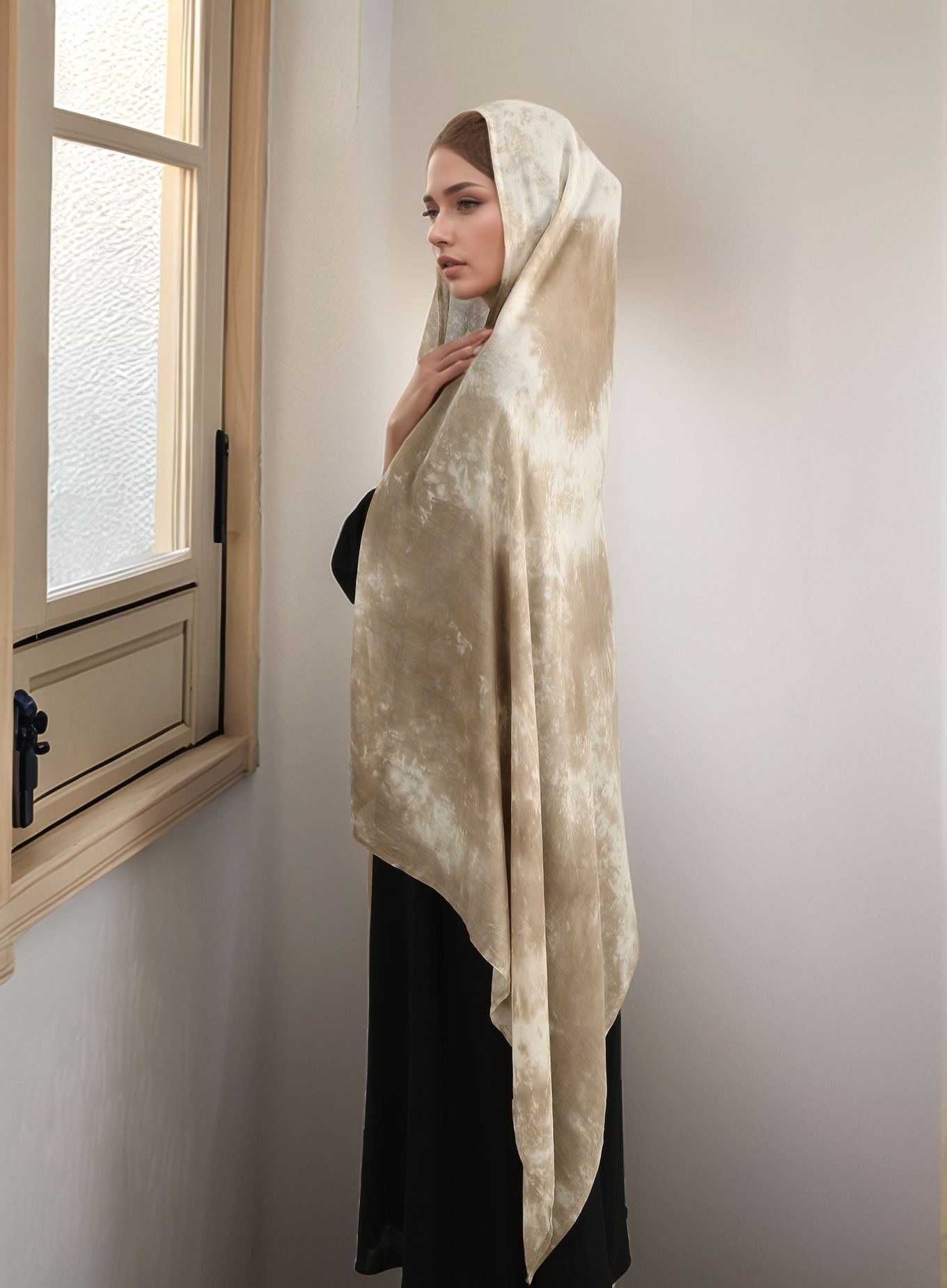 Tie-dye Rayon Cotton Hijab Sca - Ethnic Fashion For Ladies review and price