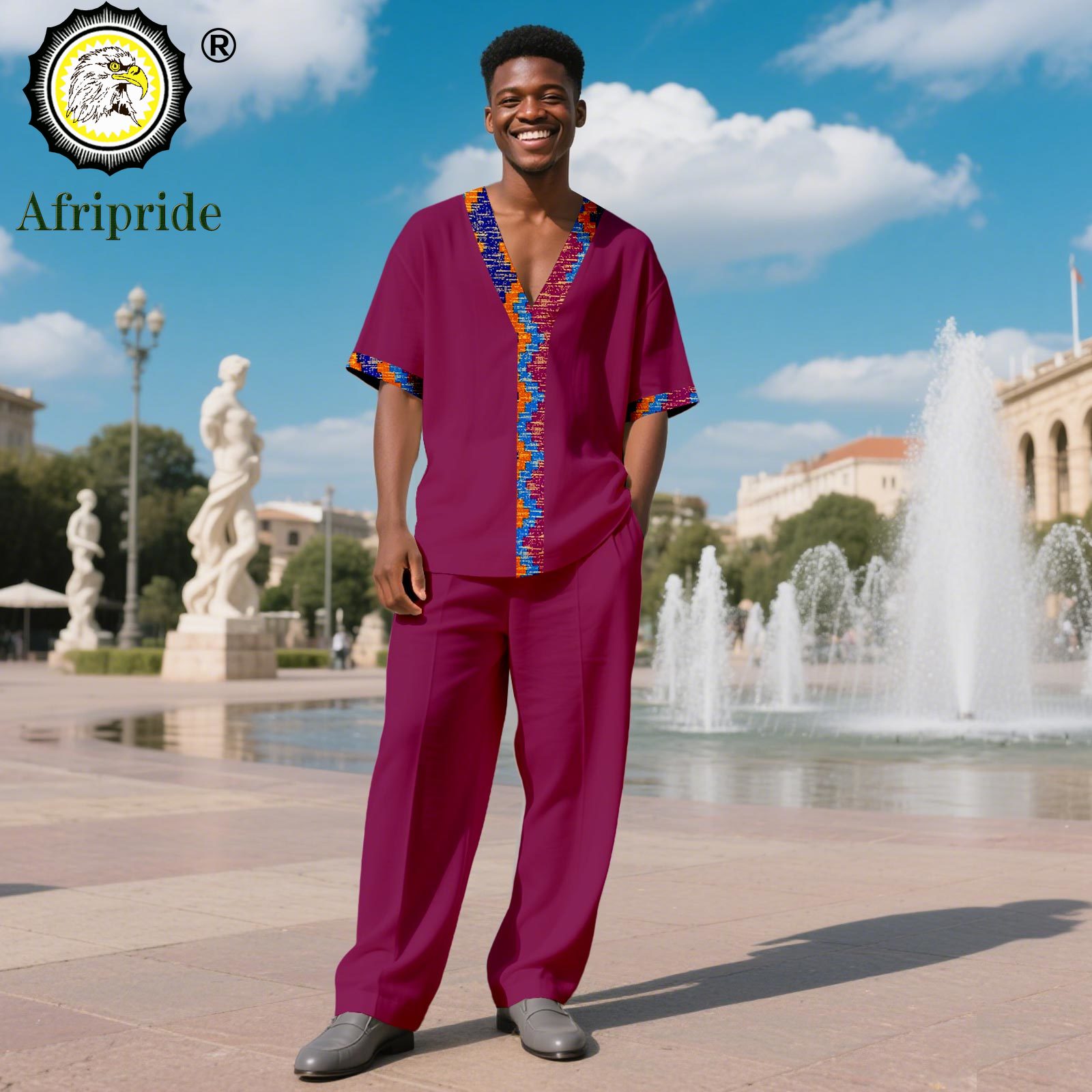 African Suits for Men Tracksui - African Ankara Print review and price
