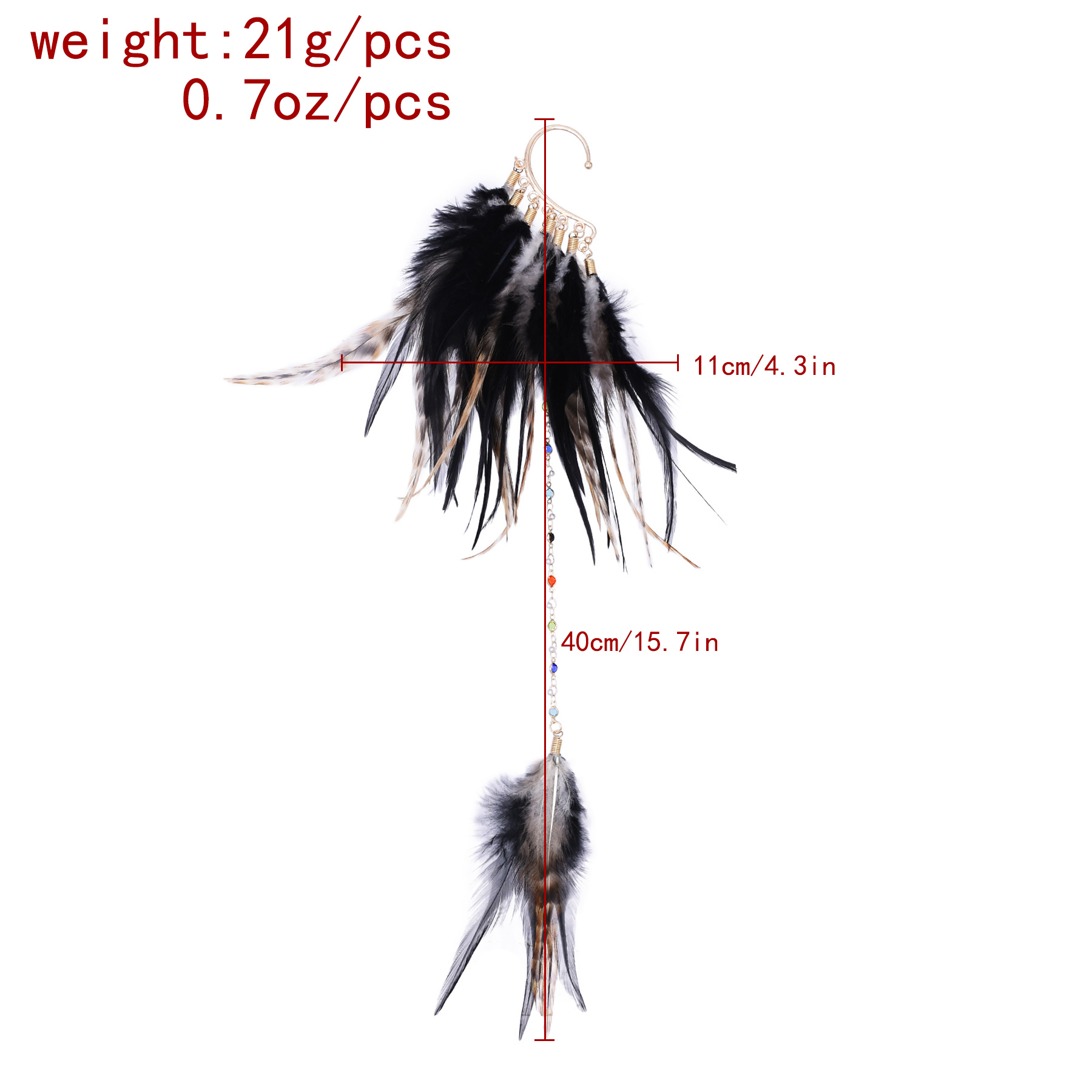 Bohemian Ethnic Style Feather  - Ethnic Fashion India review and price