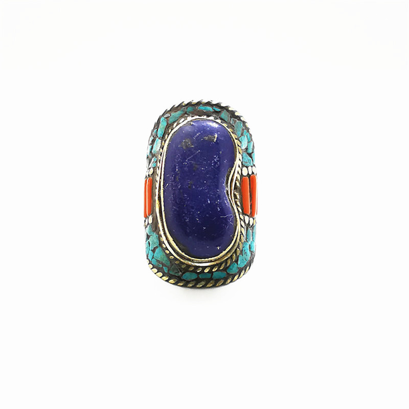 Tibetan Big Rings for Man Whit - Ethnic Fashion Com review and price