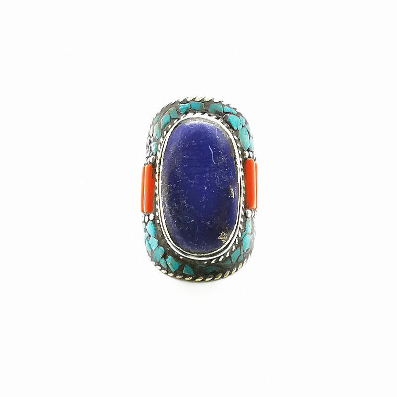 Tibetan Big Rings for Man Whit - Ethnic Fashion Com review and price