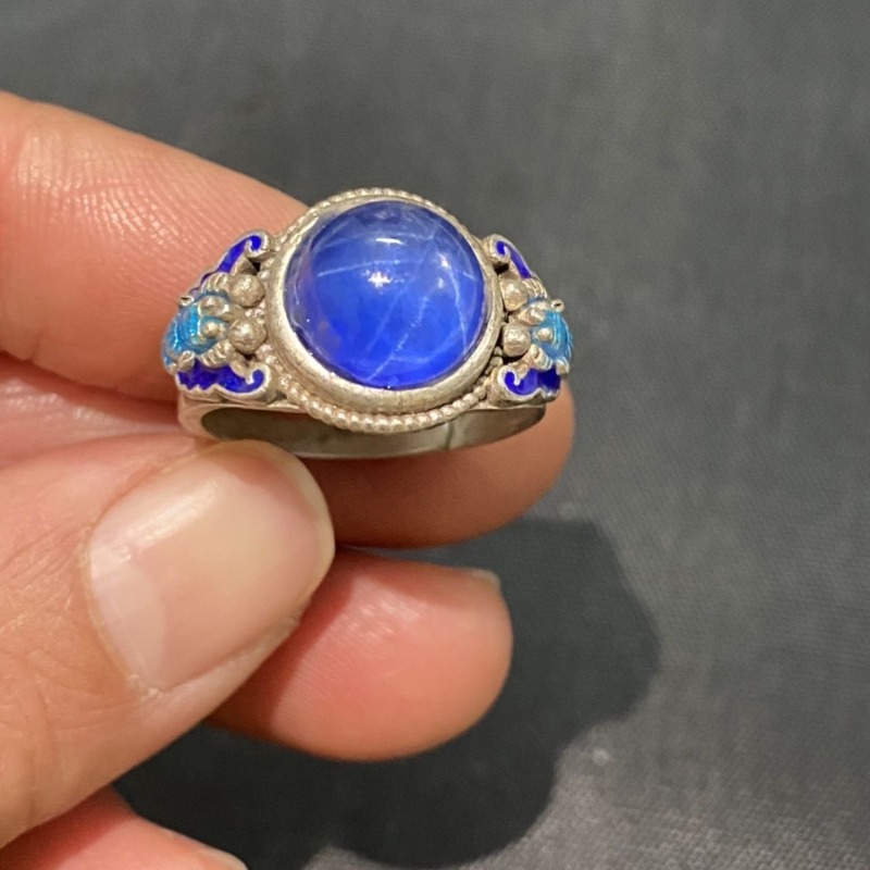 Ethnic Cloisonne Open Ring, Ex - Ethnic Wear Men'S Fashion review and price