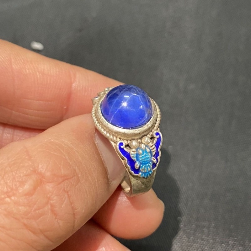 Ethnic Cloisonne Open Ring, Ex - Ethnic Wear Men'S Fashion review and price
