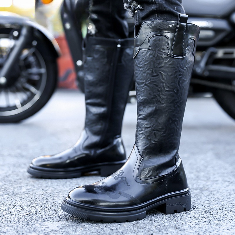 Men's Mid-calf Boots High Qual - Ethnic Fashion review and price