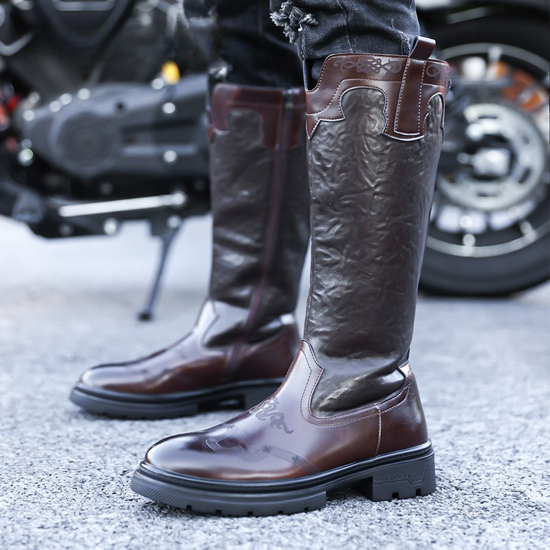 Men's Mid-calf Boots High Qual - Ethnic Fashion review and price