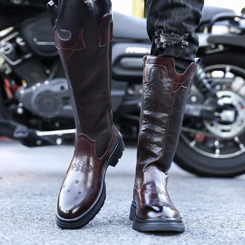 Men's Mid-calf Boots High Qual - Ethnic Fashion review and price