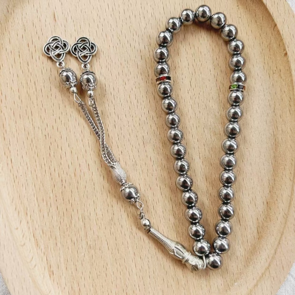 Muslim Obsidian Rosary Bead Br - Ethnic Wear Men'S Fashion review and price