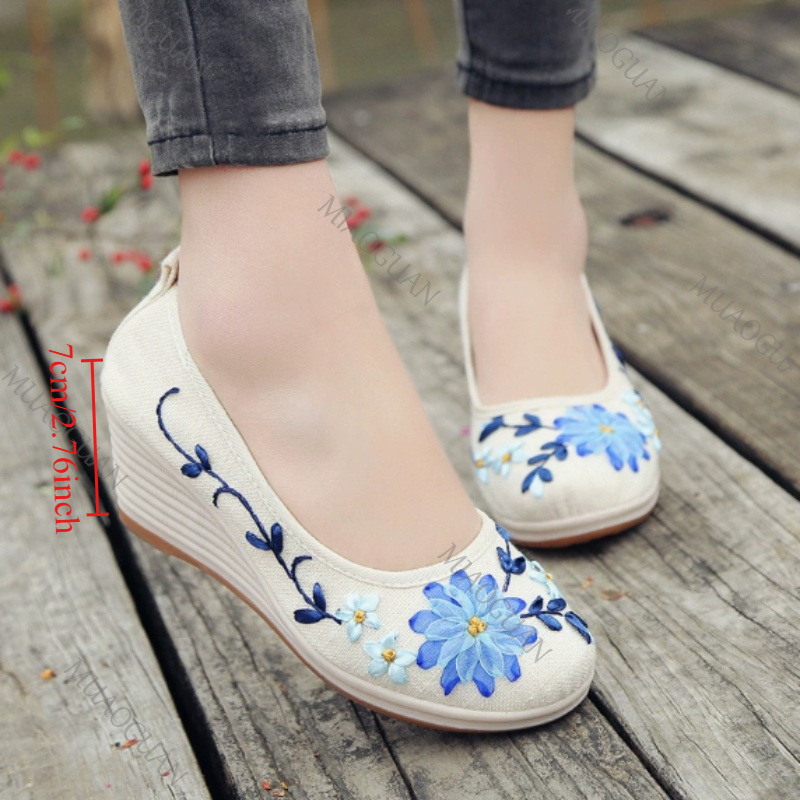 Embroidered Women Comfort Wedg - Ethnic Fashion review and price