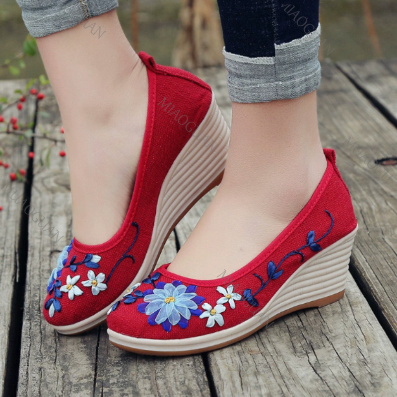 Embroidered Women Comfort Wedg - Ethnic Fashion review and price