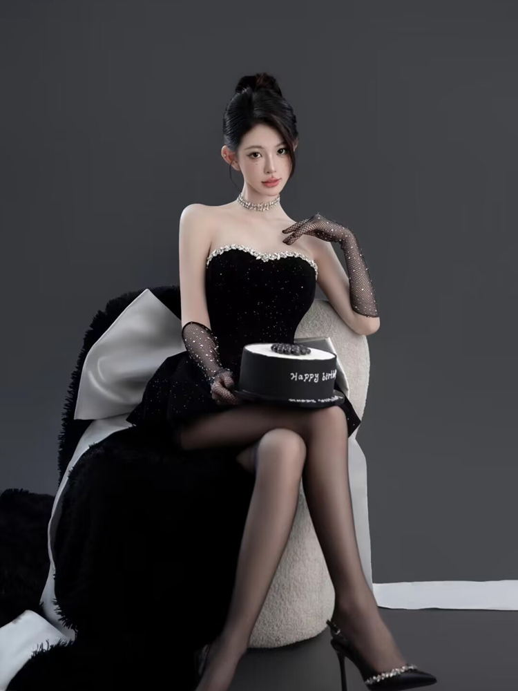 Elegant Black Photography Cost - Ethnic Fashion Studio review and price