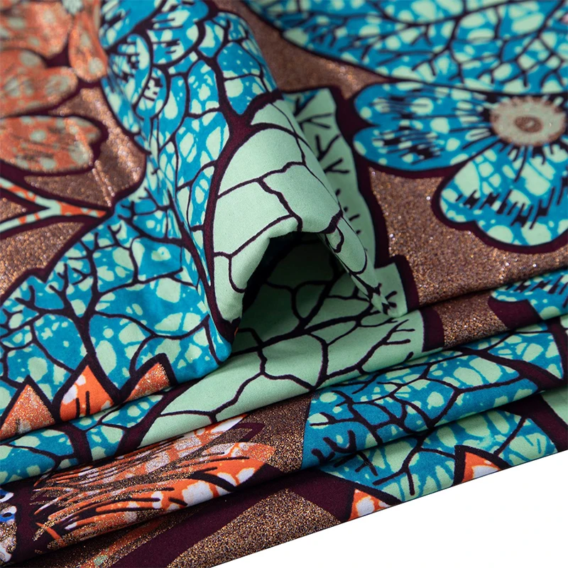 Cotton African Flash Gold Prin - African Ankara Print review and price