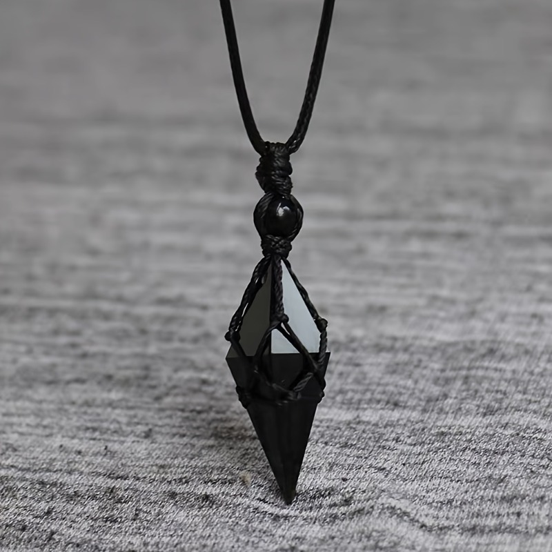 Black Obsidian Arrowhead Cryst - Ethnic Wear Men'S Fashion review and price