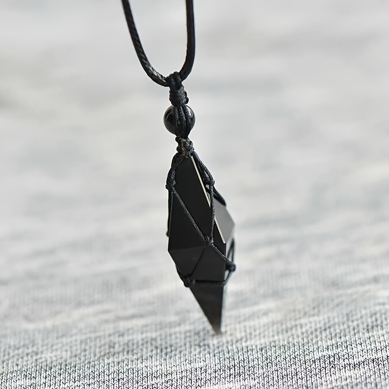 Black Obsidian Arrowhead Cryst - Ethnic Wear Men'S Fashion review and price