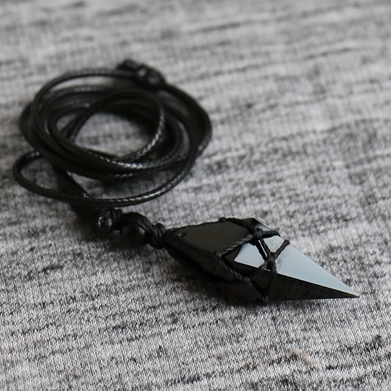 Black Obsidian Arrowhead Cryst - Ethnic Wear Men'S Fashion review and price