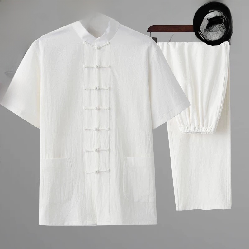 Summer Cotton Linen Youth Hanf - Ethnic Wear Men'S Fashion review and price