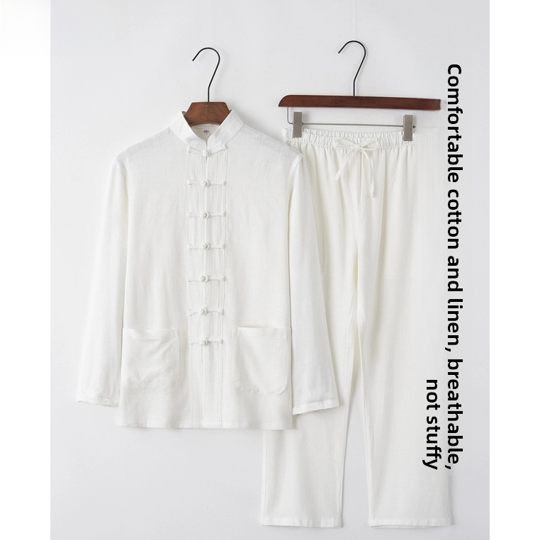 Summer Cotton Linen Youth Hanf - Ethnic Wear Men'S Fashion review and price