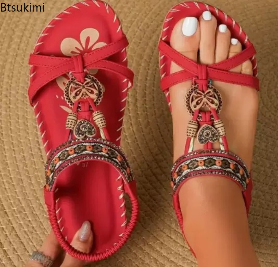 Women Bohemian Sandals Outdoor - Ethnic Fashion review and price