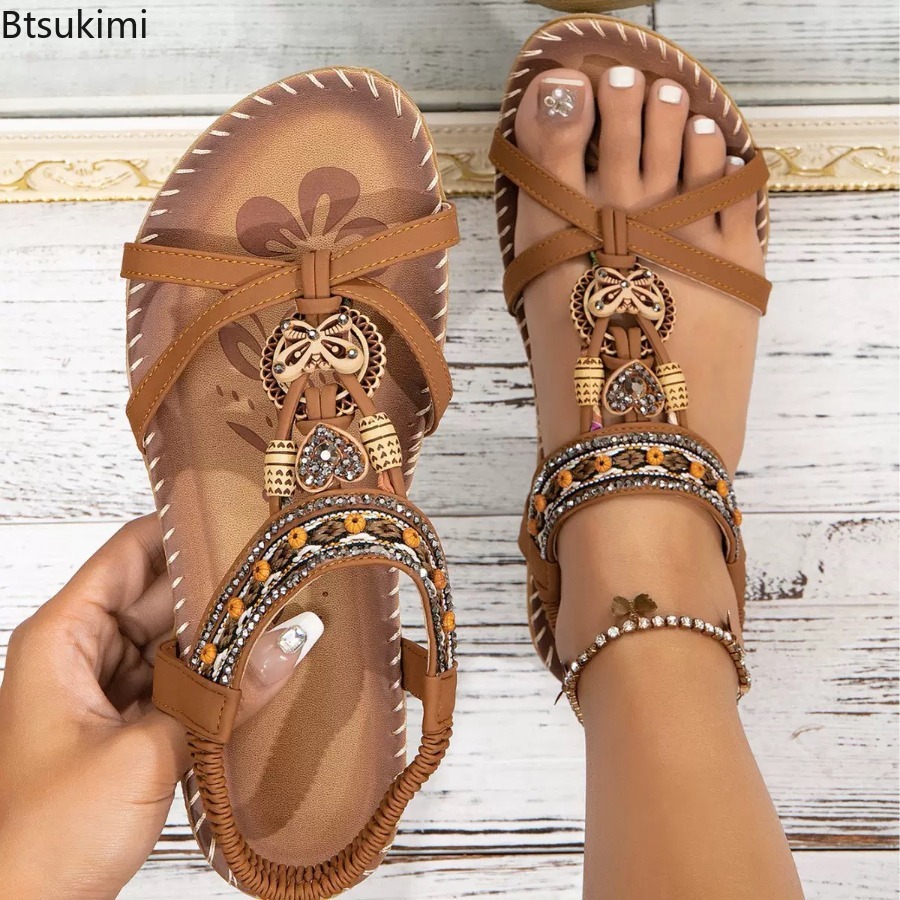 Women Bohemian Sandals Outdoor - Ethnic Fashion review and price