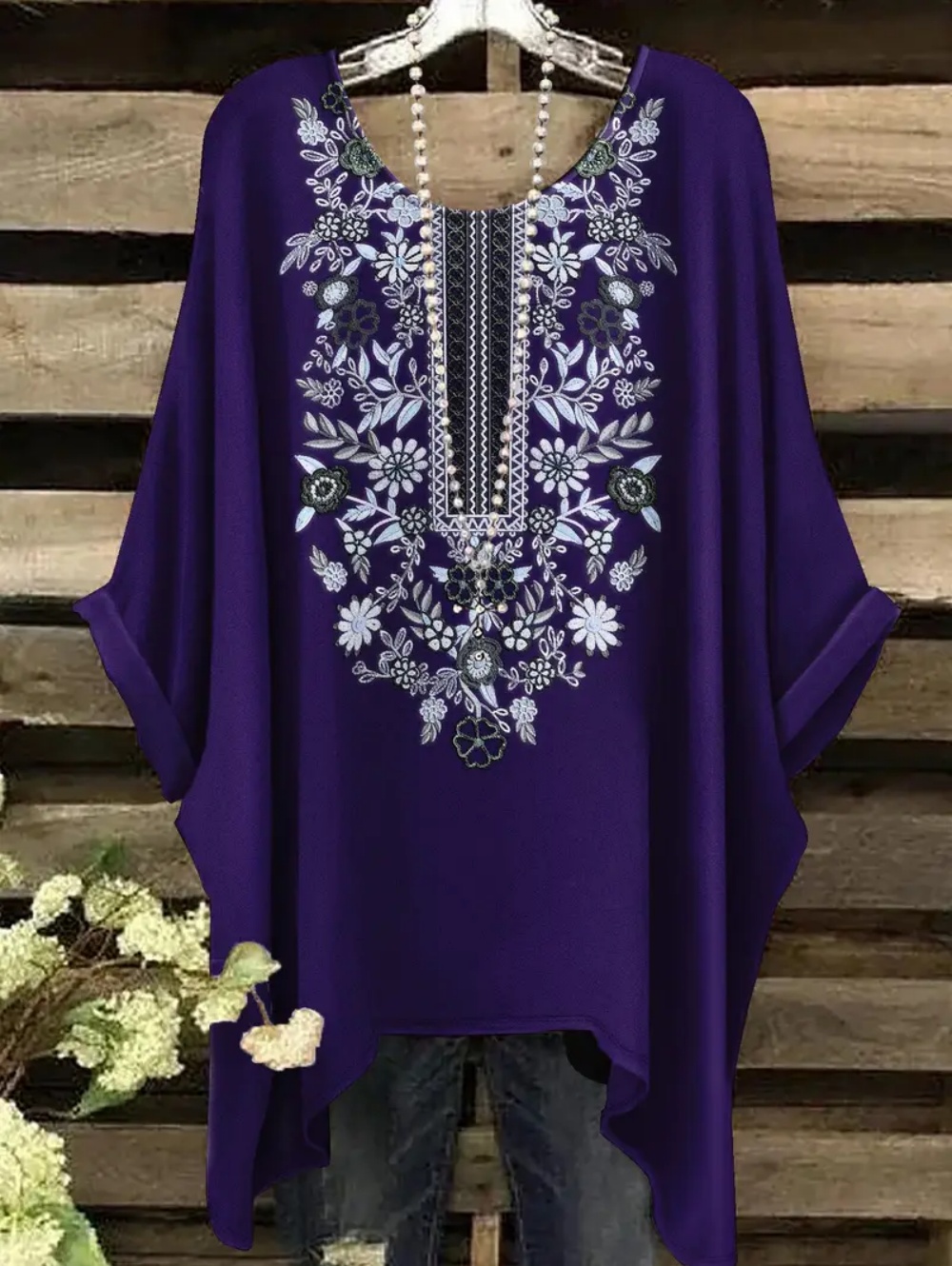 Bohemian Chic Oversized T-Shir - Ethnic Chic Fashion review and price