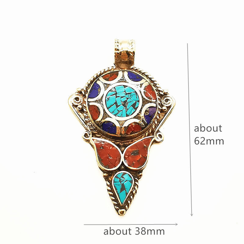 Nepal Hand Vintage Big Pendant - Ethnic Fashion Com review and price