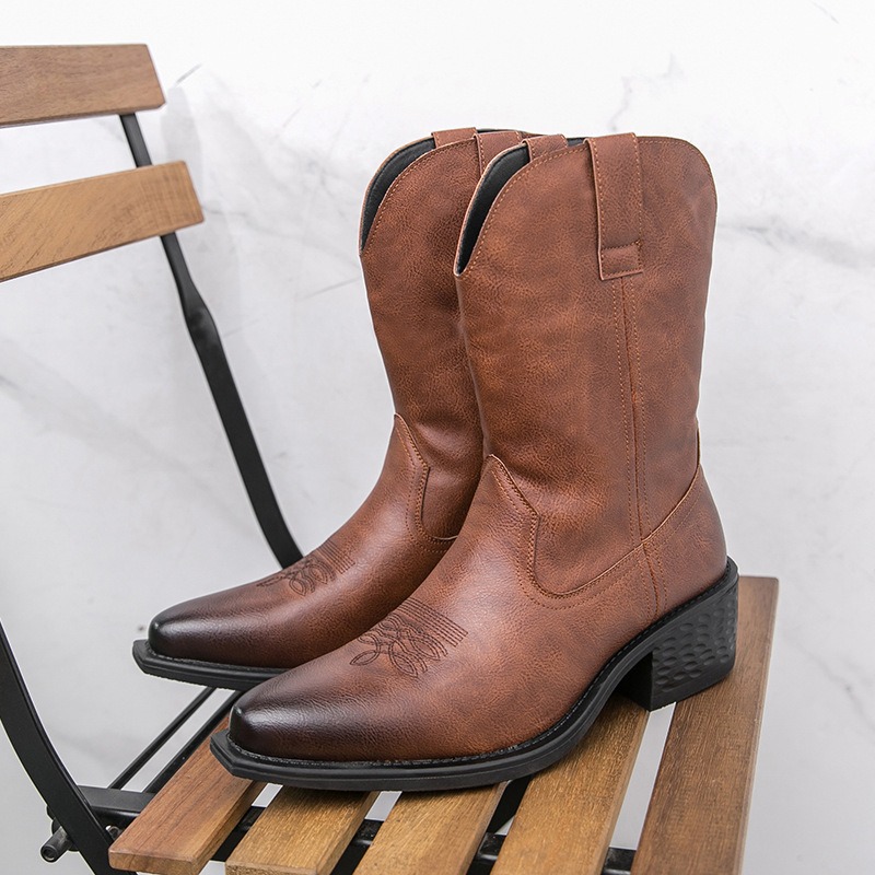 Men Boots Classic Embroidery W - Ethnic Fashion review and price