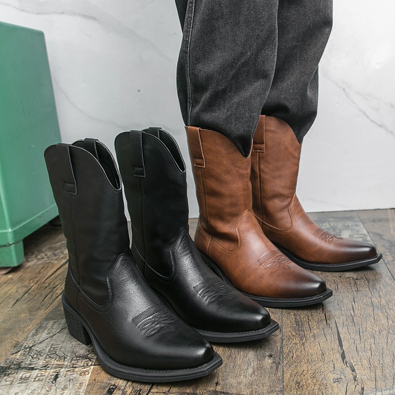 Men Boots Classic Embroidery W - Ethnic Fashion review and price