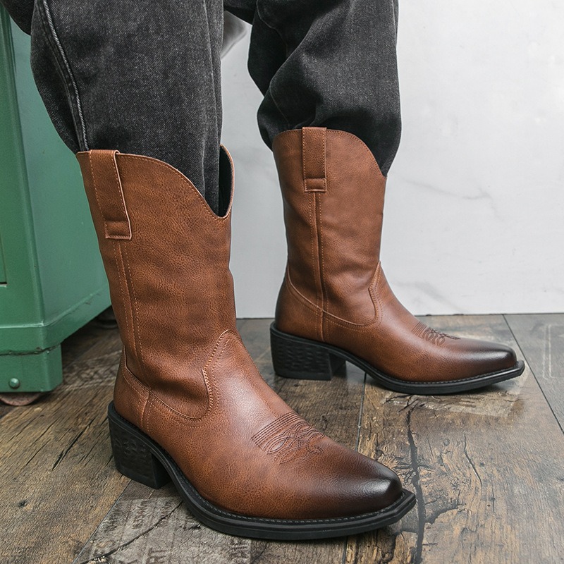 Men Boots Classic Embroidery W - Ethnic Fashion review and price