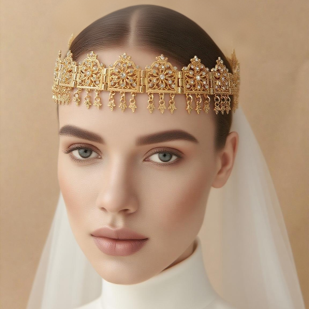 Gold plated moroccan chic hair - Ethnic Chic Fashion review and price