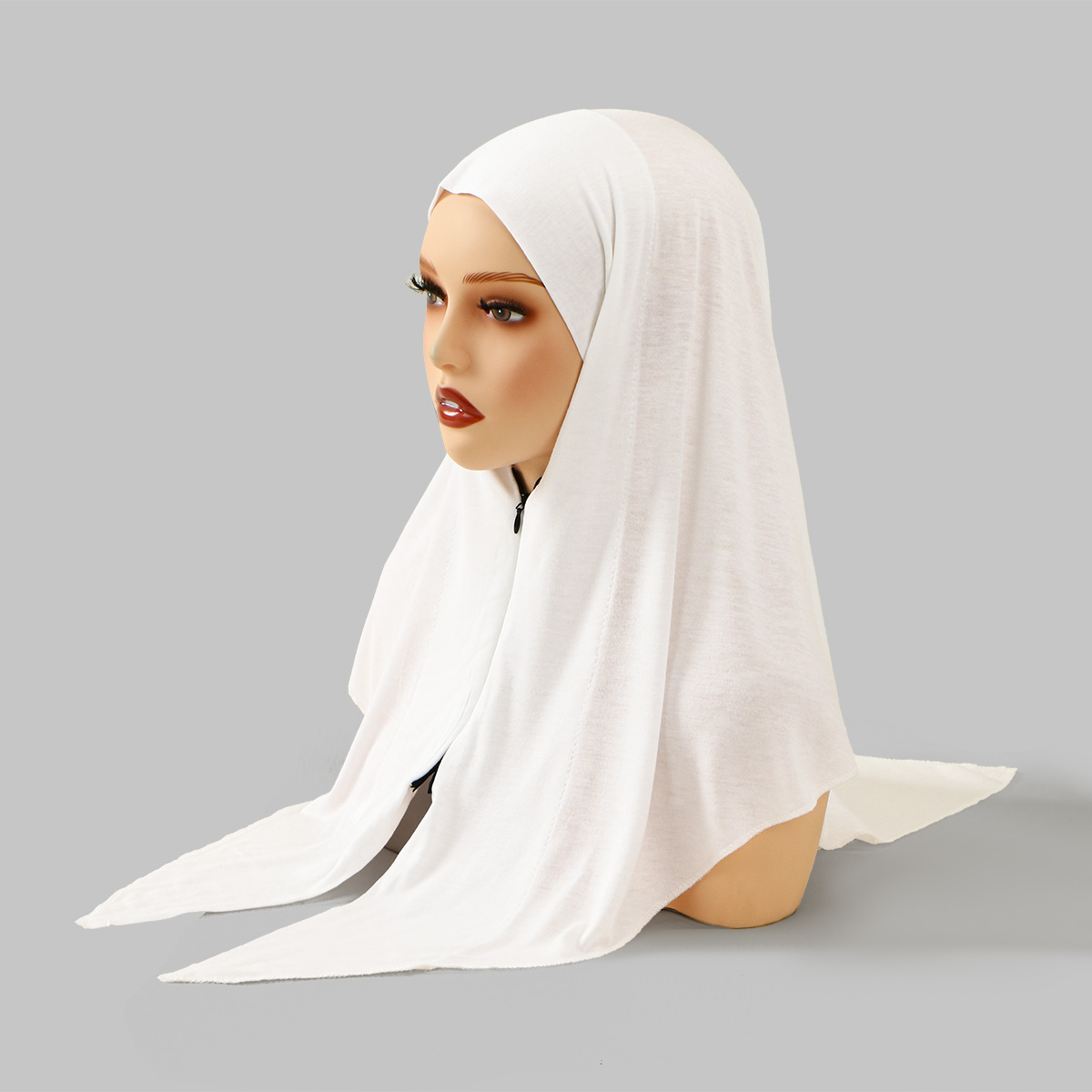 Zipper Design Muslim Hijab Sol - Ethnic Fashion Designer review and price