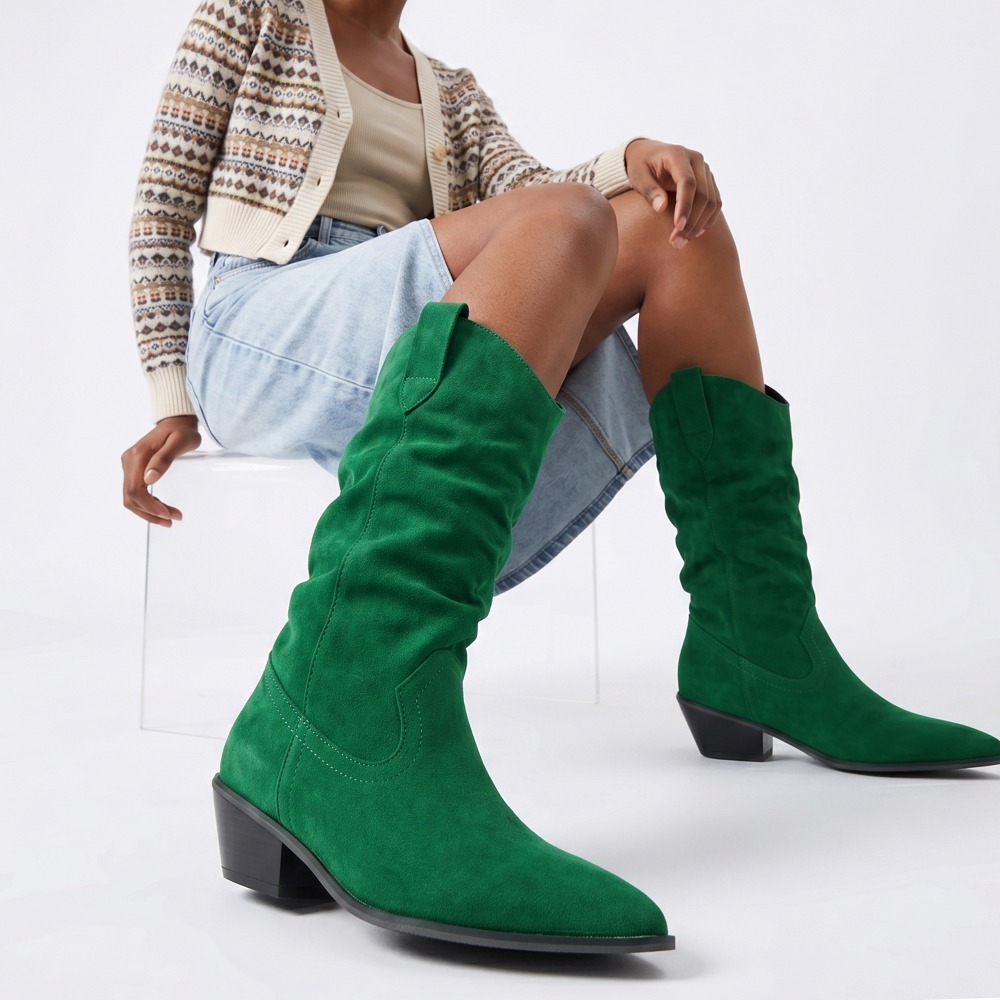 Fall Winter Velvet Short Boots - Ethnic Fashion review and price
