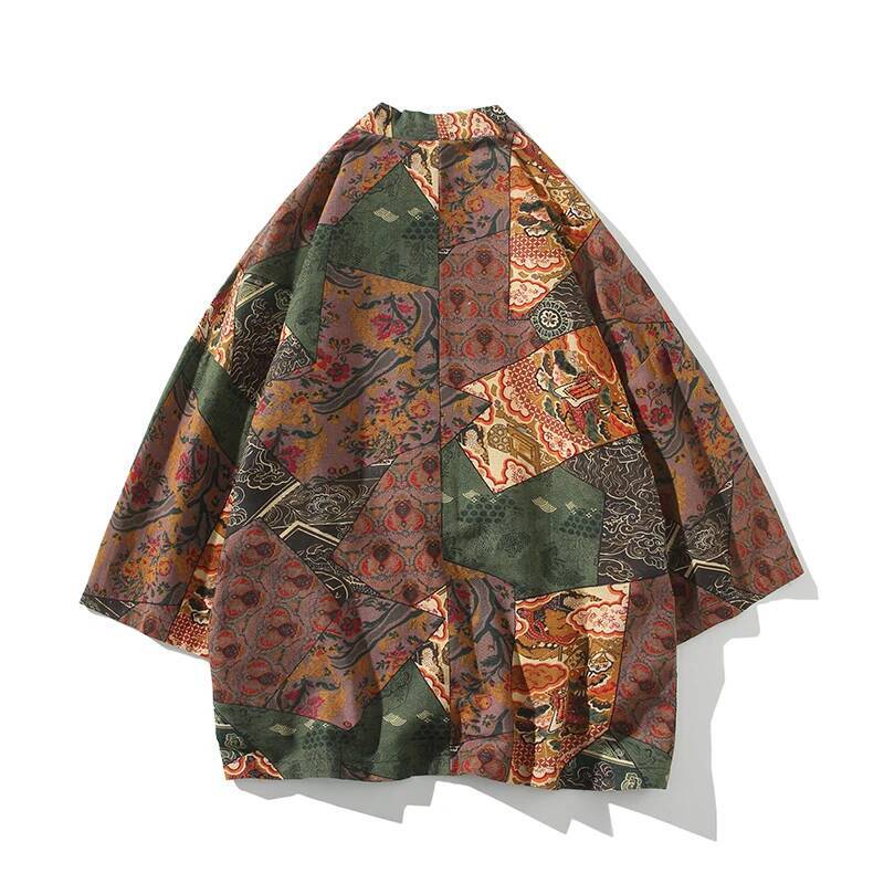 Ethnic Style Print Yukata Men  - Ethnic Fashion review and price