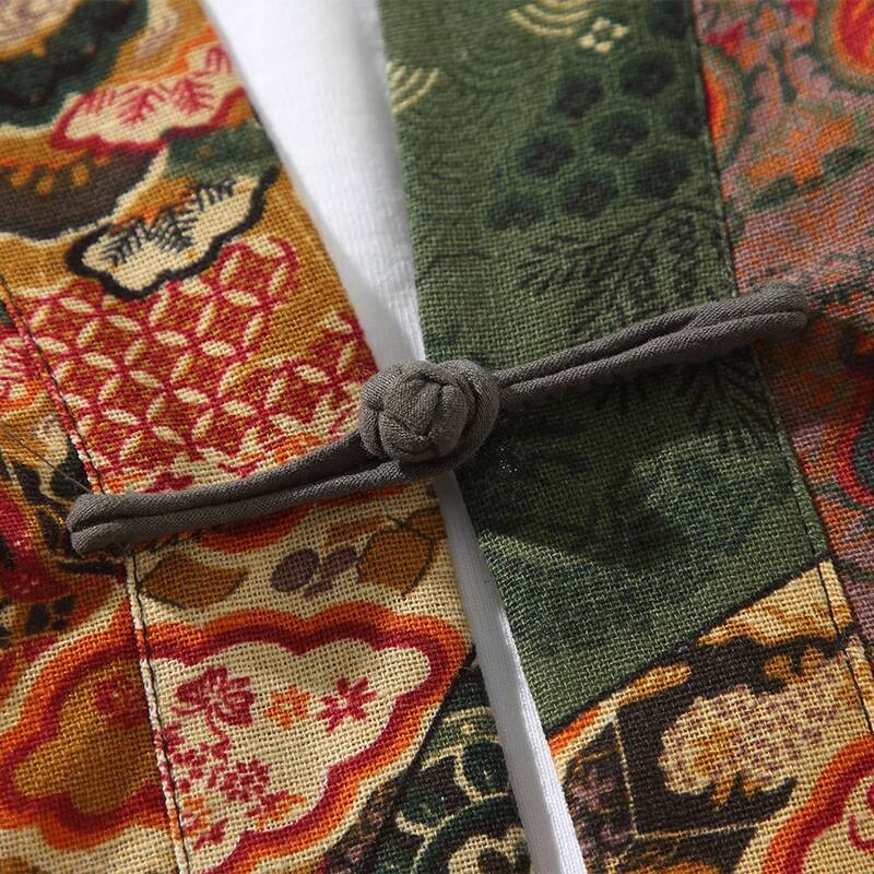 Ethnic Style Print Yukata Men  - Ethnic Fashion review and price