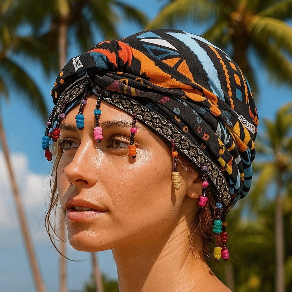 Elastic Colorful Beaded Headsc - Ethnic Fashion India review and price