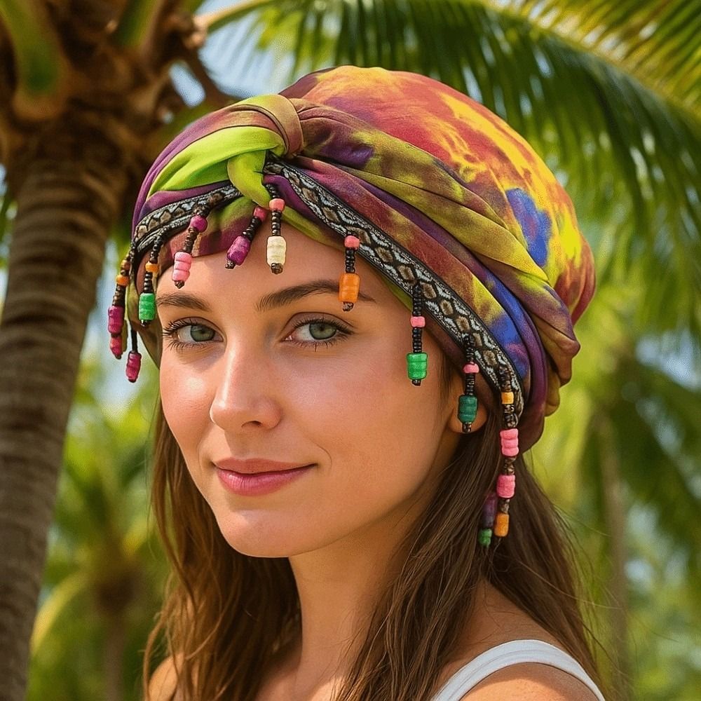 Elastic Colorful Beaded Headsc - Ethnic Fashion India review and price