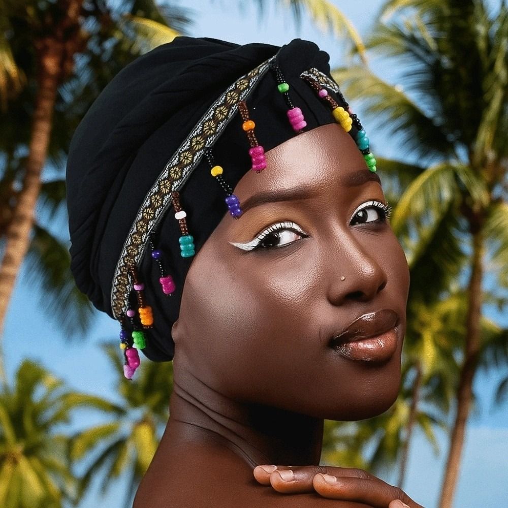 Elastic Colorful Beaded Headsc - Ethnic Fashion India review and price