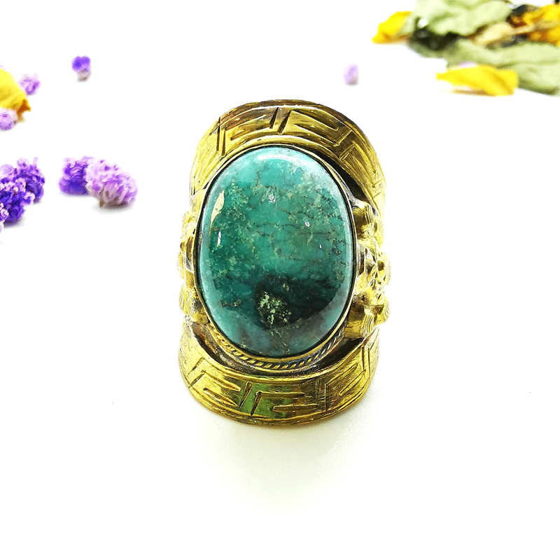 Tibetan Big Rings for Man Gold - Ethnic Fashion Com review and price