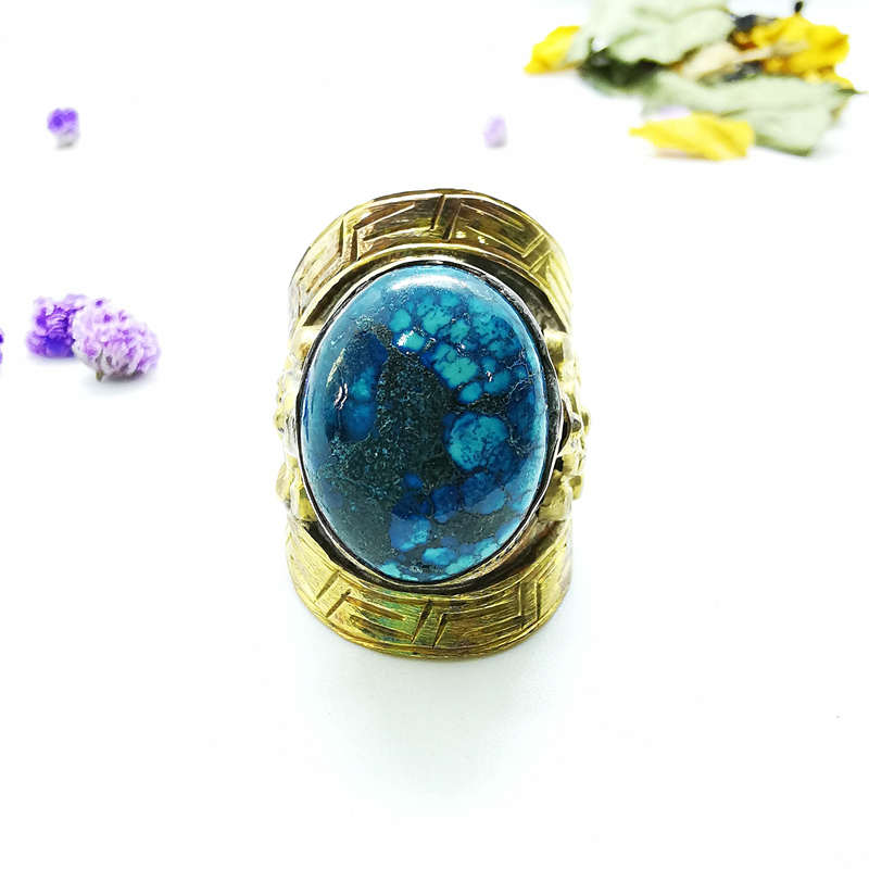 Tibetan Big Rings for Man Gold - Ethnic Fashion Com review and price